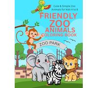 Friendly Zoo Animals: Cute and Simple Coloring Pages