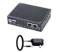 FriendlyElec NanoPC-T6 Plus - Ordenador monoplaco, procesador RK3588, 16 GB de memoria RAM LPDDR5, 64 GB de ROM, Dual 2.5G Ethernet, HDMI In/Out, M.2 PCIe 3.0 x4 (NanoPC-T6 Plus Set + Power)