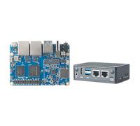 FriendlyElec Nanopi M5 - Mini router portátil OpenWRT - LPDDR5 8 GB / 16 GB RAM 6TOPS NPU, RK3576 SoC con modelo Al, Ethernet de doble Gbps para IoT NAS Smart Gateway (con módulo WiFi, 4 GB, kit