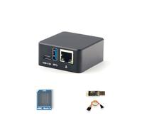 FriendlyElec NanoPi NEO3 Plus Mini Router, RK3528A, 1 GB de RAM, ordenador de una sola placa, Gigabit Ethernet, USB 3.0, soporte eMMC/OpenWrt para IoT NAS Smart Home (con funda, 2 GB de RAM, con 256