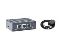 FriendlyElec NanoPi R5S LTS RK3568 - Ordenador de una sola placa (RK3568, 4 GB DDR, 64 GB eMMC, M.2 NVMe SSD, HDMI, con fuente de alimentación de 4 GB+64 GB de placa y funda y 20 W de potencia)