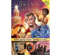 Friends and Heroes Multi-Language Episodes 3, 4 & 5 - Includes Bible Stories David and Goliath, Jesus's Birth the Nativity and Gideon