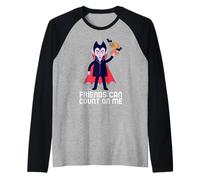 Friends Can Count On Me Math Lover Positive Message Camiseta Manga Raglan