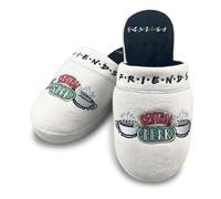 Friends central perk - pantuflas blancas suaves sin cordones para muje