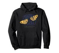 Friends Central Perk Sudadera con Capucha, Unisex para Adultos, Negro, XL