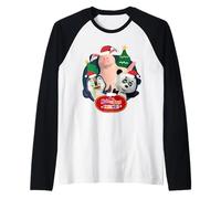 Friends. Christmas Group Photo Camiseta Manga Raglan