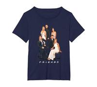 Friends Classy Camiseta, Mujer Tallas Grandes, Azul Marino, 1XL Grande