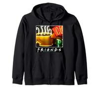 Friends Cup - Letrero de neón con luz de café y Ambiente Retro Sudadera con Capucha