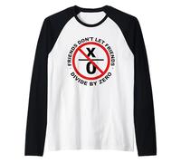 Friends don't let Friends Divides by Zero Camiseta Manga Raglan