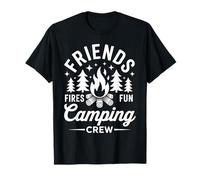 Friends Fires: divertida aventura al aire libre para la tripulación de campamento Camiseta