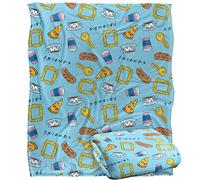 Friends Food Pattern Manta súper Suave con Tacto Sedoso - 152 x 127 cm