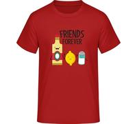Friends Forever - Camiseta divertida de la amistad, rojo, 3XL