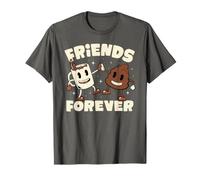 Friends Forever Coffee & Poop Cute Cafeine Lover EduEly Camiseta