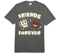 Friends Forever Coffee & Poop Cute Cafeine Lover EduEly Comfort Colors Adult Heavyweight T-Shirt