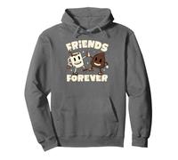 Friends Forever Coffee & Poop Cute Cafeine Lover EduEly Sudadera con Capucha