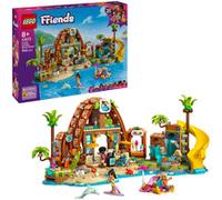 LEGO Friends Hotel de Vacaciones Familiares en la Playa - Juguete con 6 Mini Muñecas, Figuras de Animales (Tortuga y Delfín), Heladería y Accesorios - Regalo para Niñas de 8+ Años 42673