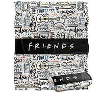Friends Let's Be Friends Pattern Manta súper Suave con Tacto Sedoso - 152 x 127 cm
