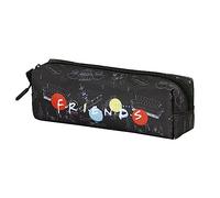 Friends Lights-Estuche Portatodo Cuadrado FAN 2.0, Negro, 21 x 8 cm