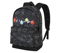 Friends Lights-Mochila HS FAN 2.0, Negro, 30 x 41 cm, Capacidad 22 L
