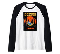 Friends. Nature is Working Camiseta Manga Raglan