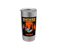 Friends. Nature is Working Vaso térmico de acero inoxidable de doble pared