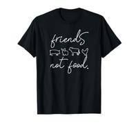 Friends Not Food vegetariano damas de bienestar animales Camiseta