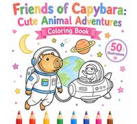 Friends of Capybara: Cute Animal Adventures Coloring Book: 50 adorable chubby capybara and animal friends in cozy everyday adventures for relaxing and creative coloring (Cozy Little Friends)