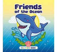 Friends of the ocean Coloring Book: 45 illustrations of marine animals for older Kids, Teens, and Adults