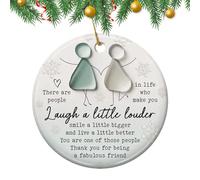 Friends Ornament - Acrylic 2D Flat Timeless Keepsakes Friends Ornaments for Christmas Tree - for Women Girls Family Holiday Memorial Neighbors Sisters