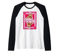 Friends. Queen of Mums Camiseta Manga Raglan