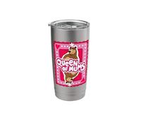 Friends. Queen of Mums Vaso térmico de acero inoxidable de doble pared