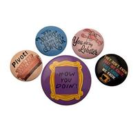 FRIENDS RD-RS660061 Pack CHAPAS Quotes, sintético, Multicolor, 10 x 12.5cm