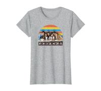 Friends Soda Fountain Camiseta, Mujer, Gris Jaspeado, L