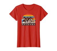 Friends Soda Fountain Camiseta, Mujer, Rojo, 3XL