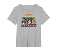 Friends Soda Fountain Camiseta, Mujer Tallas Grandes, Gris Jaspeado, 1XL Grande