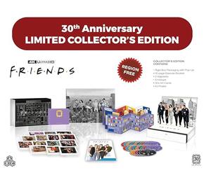 Friends: The Complete Series 30th Anniversary Collector's Edition, 4K Ultra HD, Region Free, with Art Cards and Extra Collectibles