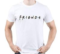 Friends TV Logo Friends TV Series Camiseta para Hombre Blanco S
