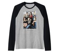 Friends TV Show Foto del Reparto Vintage 90s Fan Retro Geek Sitcom Camiseta Manga Raglan