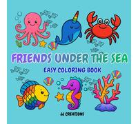 Friends Under the Sea: Easy Coloring Book