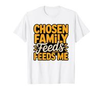 Friendsgiving Familia Elegida Acción De Gracias Entre Amigos Camiseta
