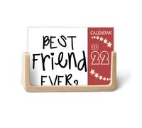 Friendship Best Friend Ever Words Quotes 2022 Calendario de escritorio Planificador de 12 meses