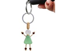 Friendship Key Chain - Handmade Acrylic Sea Glass Pendant for Purse Wallet Backpack | Lightweight Colorful Charm with Metal Ring for Women Men Christmas Birthday Stocking Stuffers Friends Accessories