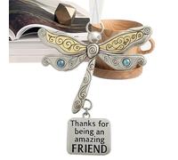 Friendship Ornament - Metal, Dragonfly Pendant Keepsake | Thoughtful Collectible Charm, Friendship Jewelry Ornament For Best Friend, Sister, Couple, Holiday, Birthday, Valentine’s Day, Home Decor