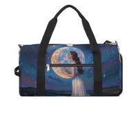 Friendship Under The Giant Moon - Bolsa de gimnasio para hombres y mujeres, impermeable, bolsa de lona grande para viajes y entrenamiento