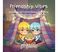 Friendship Vibes: Adorable chibi friends baking, decorating, gaming, and enjoying cozy moments together.