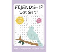 Friendship: Word Searches with Easy to Read Print about Friendship, Friends, Love, Pals and More | 6x9 inches, 110 pages | 50+ Puzzles...Gifts for Vacations, Holidays and Free Times