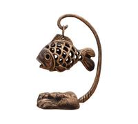FriendshipHome Portavelas El candelero de los Pescados del arrabio Ahueca hacia Fuera Tenedores la palmatoria Metal Decoración para la repisa de la Chimenea