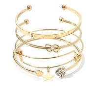 Frienemy - Pulsera de plata de ley con cristales para mujer e iconos de estilo, pulsera de tenis ajustable, regalo elegante para cumpleaños, aniversario, San Valentín, Adjustable, No es una piedra