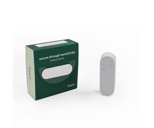 frient Sensor de Vibración - Detección de Vibraciones - Zigbee | Sensor de Inclinación - 15 Niveles de Sensibilidad Predefinidos - Sensor de Temperatura - Compatible con Homey y SmartThings