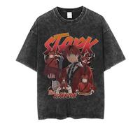 Frieren: Beyond Journey’s End Vintage Washed T-Shirt, Unisex Oversized Anime Graphic tee, Retro Streetwear Casual Top for Fans-13||x_l